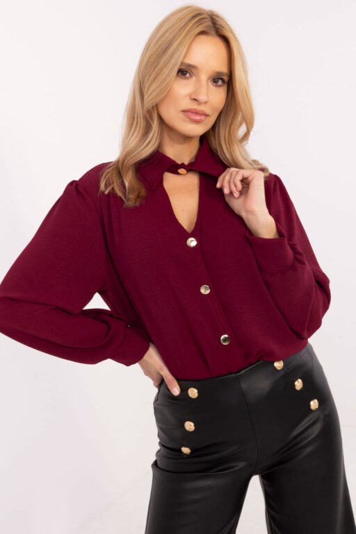Cămaşă cu mânecă lungă model 204387 Italy Moda