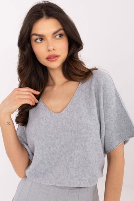 Pulover cu mânecă scurtă model 209992 Italy Moda