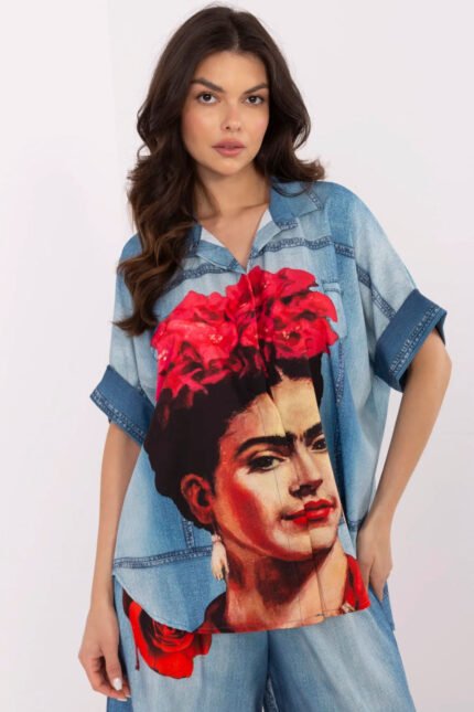 Cămaşă cu mânecă scurtă model 210032 Italy Moda