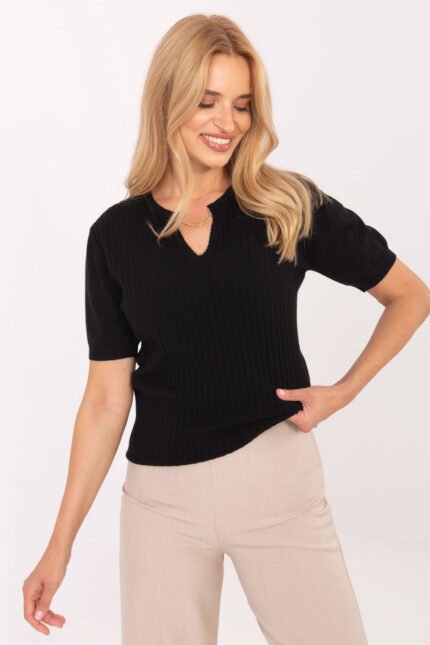 Pulover cu mânecă scurtă model 216771 Factory Price