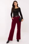 Pantaloni din catifea model 220750 Italy Moda