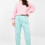 Pantaloni din catifea model 224385 Italy Moda 1 1113966