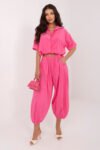 Pantaloni din catifea model 226232 Italy Moda
